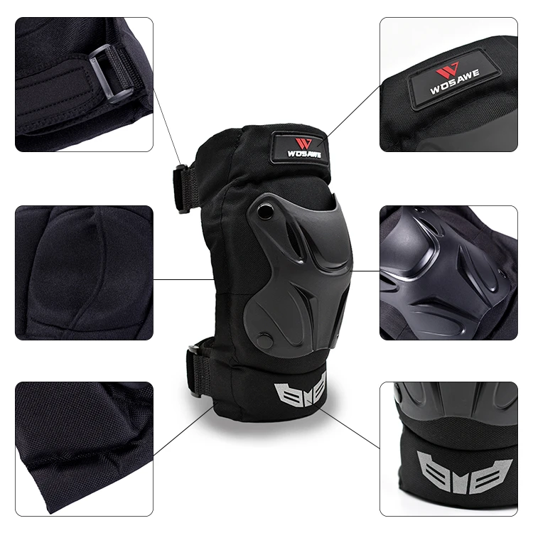 WOSAWE MTB Motocross Knee Pads Adult Snowboard Cycling Ski Elbow Guard Body Protection Suit Motorcycle Kneepads Protective Gear