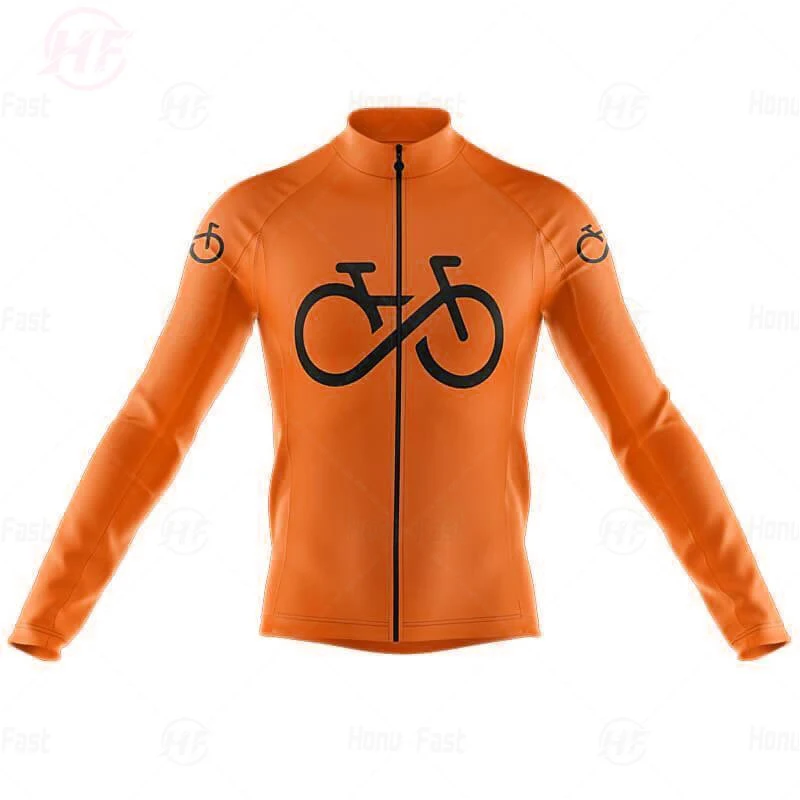 New Outdoor Riding Bike MTB Clothing Cycling Jersey Men\'s Breathable Long Sleeve Cycling Jersey Bike Jersey Bicycle Clothing