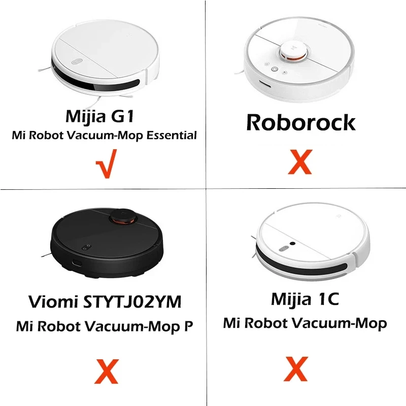 IcanPARES Xiaomi Uyumlu Mijia G1 Mjstg1 Robot Süpürge Hepa Filtre Ve Yan Firca 2 Li Paket