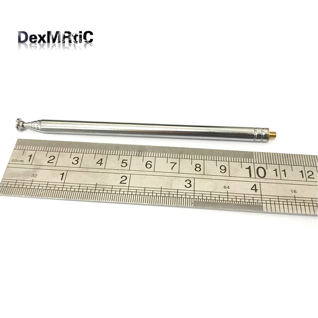 2pcs Steel Rod 6 Sections Telescopic Antenna Aerial for Radio 477mm Long Thread Outside New Wholesale