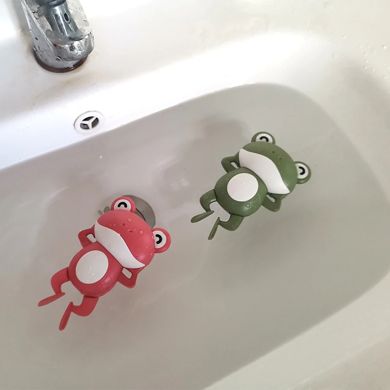 Kids Bathtub Bath Toy Frog Clockwork Dabbing Swimming Kids Children Wind up Water Toy
