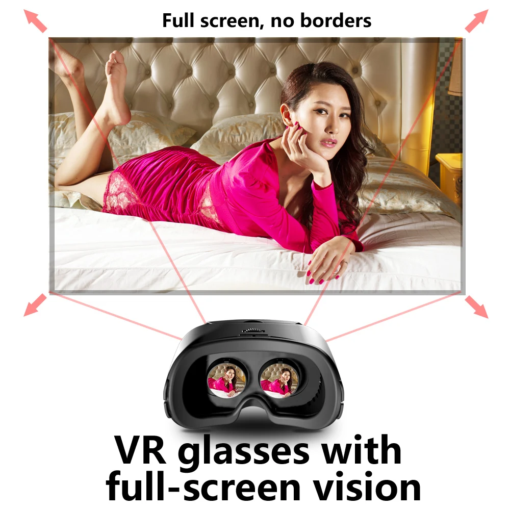 3D Virtual Reality VR Glasses For iPhone Android Smartphone Cell Mobile Phone Helmet Headset Wirth Real Lenses Goggles Devices - Image 6