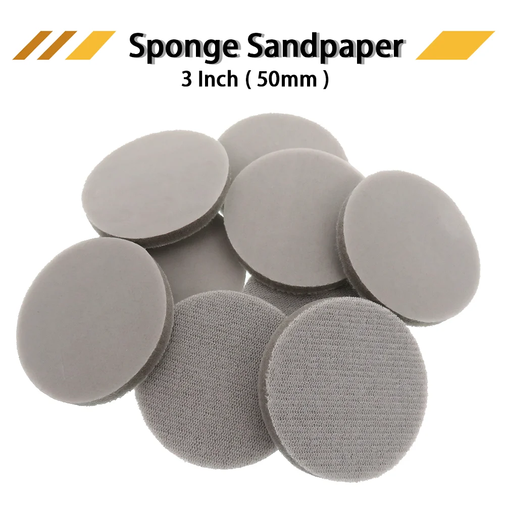 3 Inch Trizact Hookit Sponge Sandpaper 320-8000Grit Sanding Disc Buffer Abrasive Tools