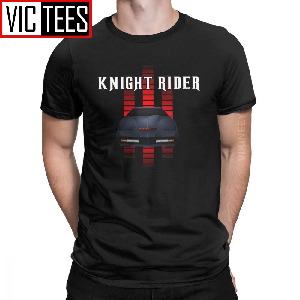 Knight Rider American Series Men\'s Tshirt Kitt Battlestar Galactica Michael Knight T-Shirt Pure Cotton New