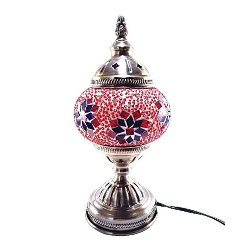 Handcrafted Turkish Mosaic Glass Table Lamp | Great Home Decor for Living Room, Bed Room, Game Room, media Room | Also Great for Do