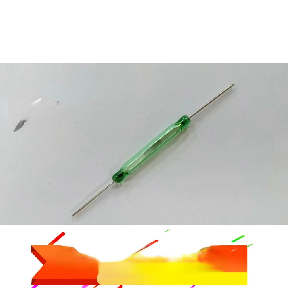 100PCS 2*14mm normally open reed switch mka14103 1.8x 5/7 1.8*10 3*20 green glass magnetron switch