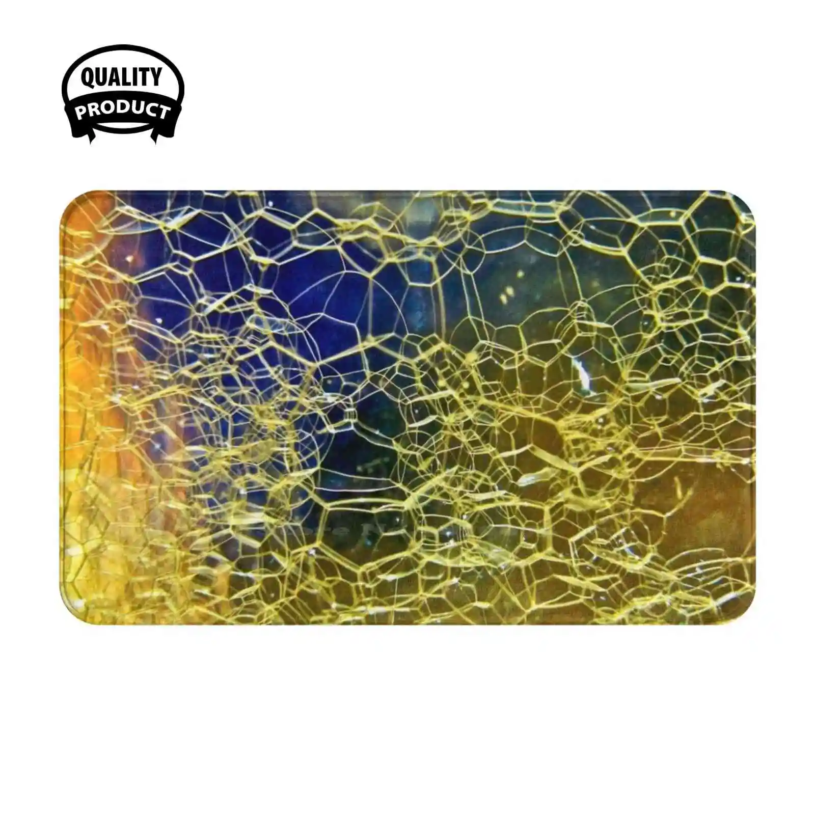 Bubbles In Glass Soft Cushion Home Carpet Door Mat Car Rug Bubbles Macro Soap Abstract Contemporary Pattern Texture Shape Fun