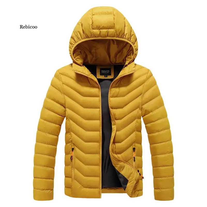 Giacca invernale da uomo Casual calda parka autunno moda Streetwear uomo parka cappotto solido sottile con cappuccio spesso antivento