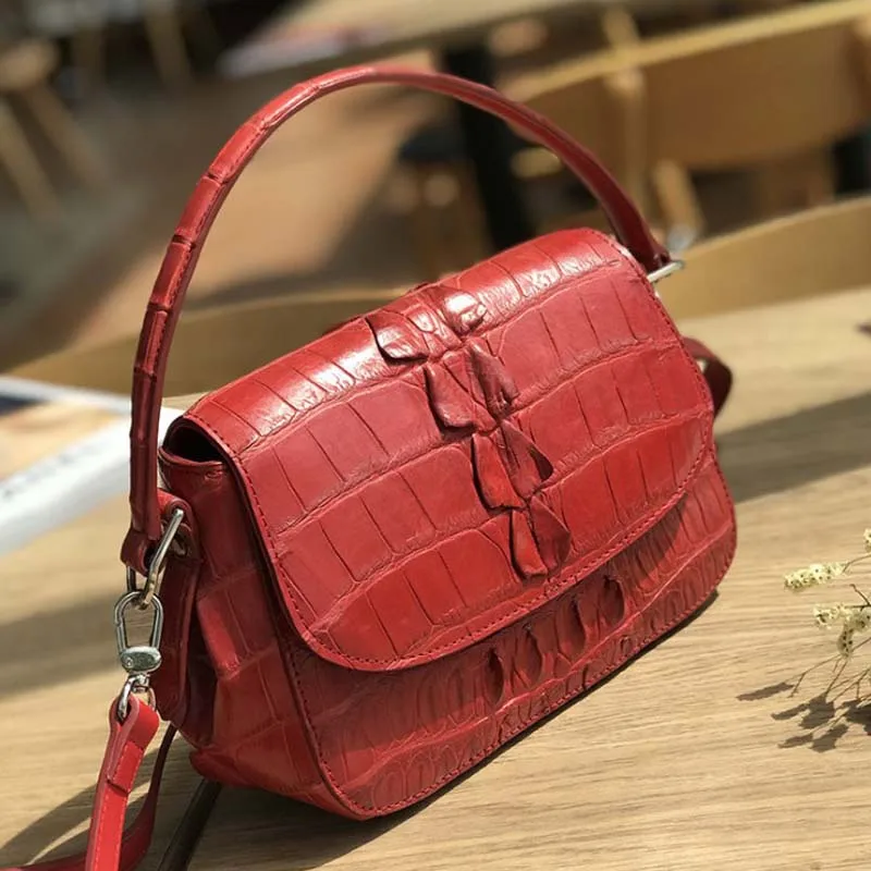 ourui new  selling  women  bag Female bag  red  One shoulder  aslant  Female small bag 25 cm women handbag