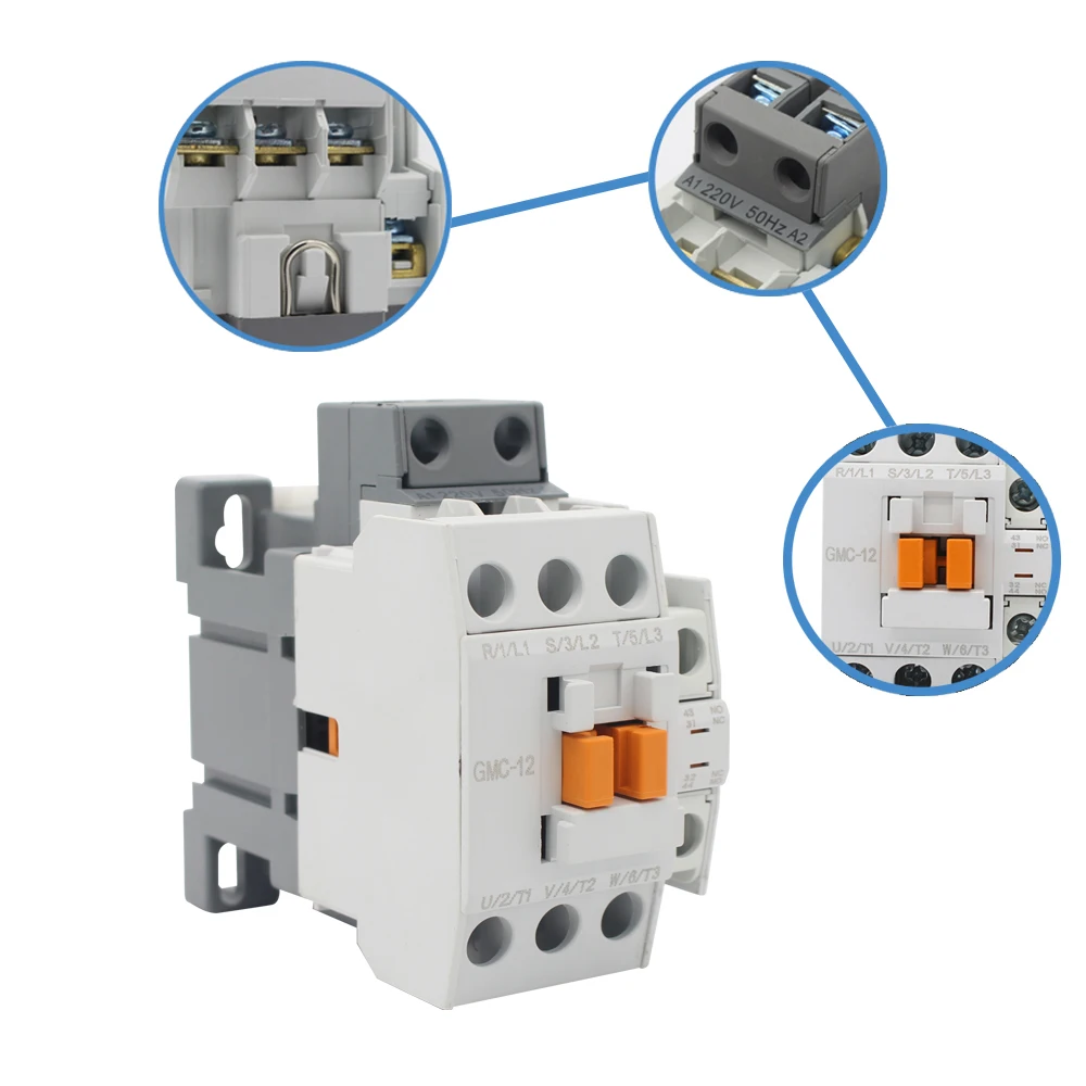 ManHua 3 Phase AC GMC-12 Electrical Magnetic Contactor For Protect Home Improvement And Electrical Equipment