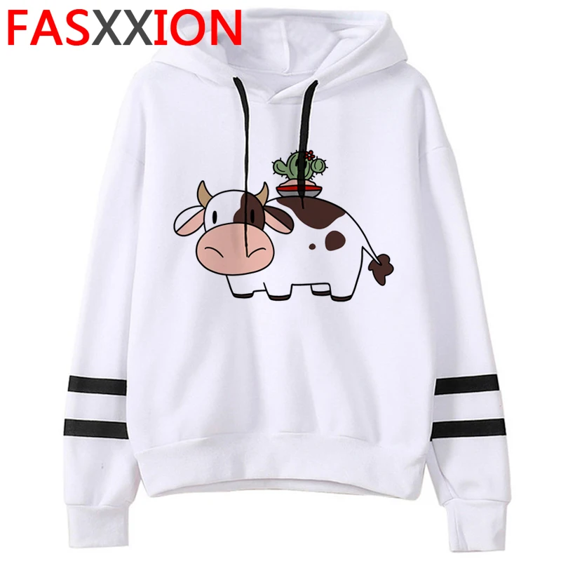 

Funny Cow Kawaii Cartoon Harajuku Casual Hoodies Women Cute Anime Streetwear Ullzang Sweatshirt Graphic Winter 90s Hoody Female