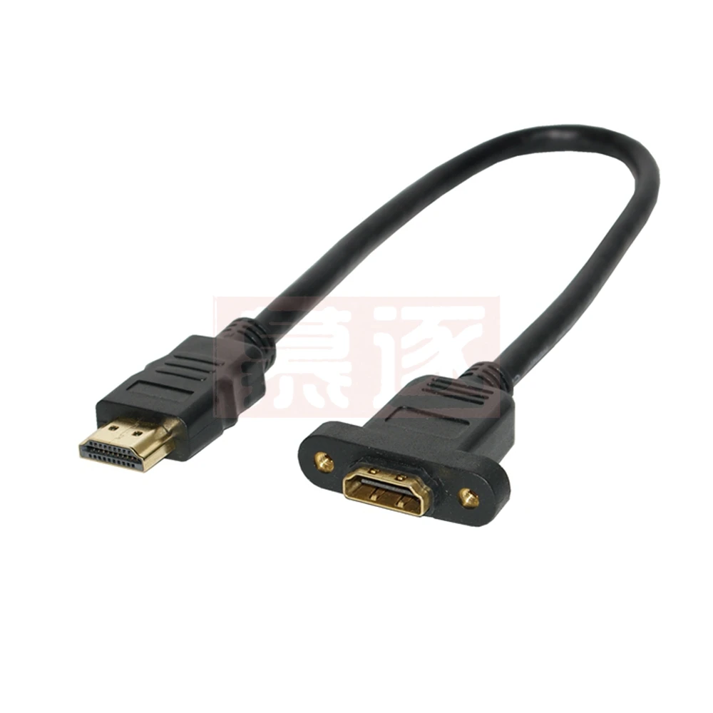 Reines kupfer HD-kabel männlich weiblich verlängerung kabel mit ohr und schraube loch kann fix HD kabel version 1.4 0,3 m/0,6