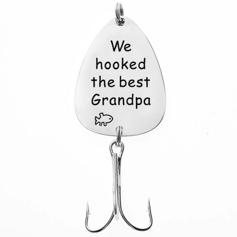 Fathers Day Gift for Dad Grandpa Pregnancy Announcement Gift for Husband Grandpa's New Fishing Buddy Fishing Lure Fisherman Gift