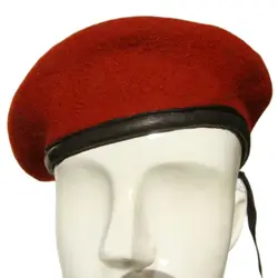 GERMAN PANZER SCOUT WOOL BERET CLASSIC CAP HAT RED