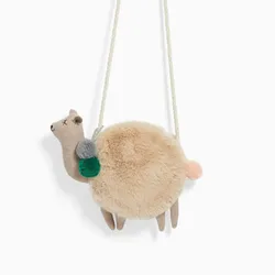 Winter new plush animal type cute alpaca diagonal non-shedding high-quality one-shoulder bag