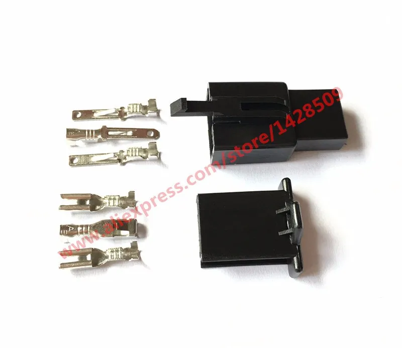 1 Set 3 Pin Female And Male Auto Wire Harness Connector 6040-3111