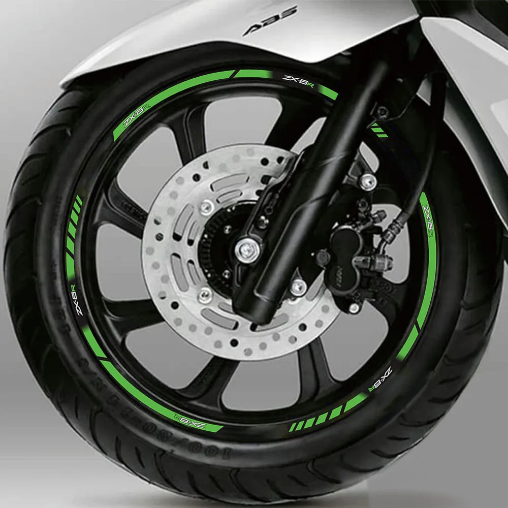 High-quality waterproof decals for modification of motorcycle wheel rim stickers for KAWASAKI ZX-6R zx6r