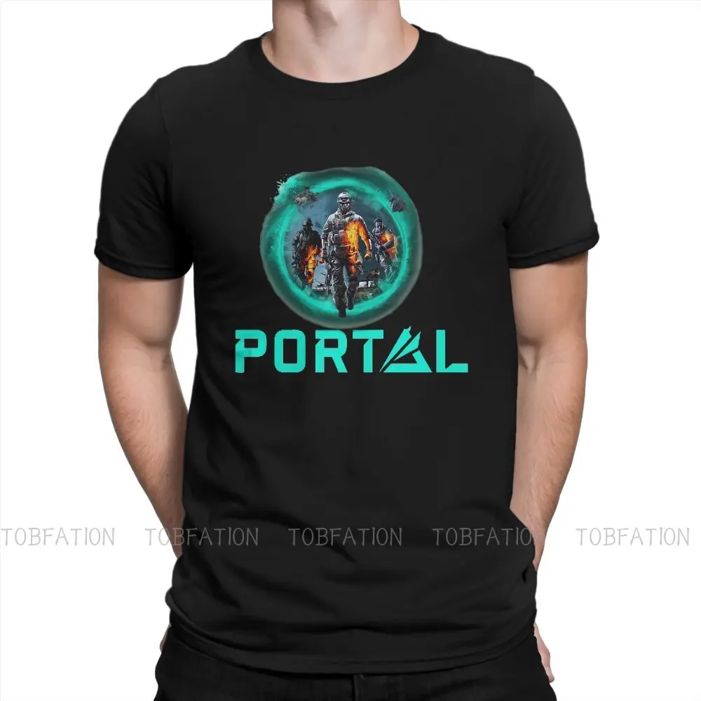 2042 Portal Battlefield Video Game T Shirt Vintage Fashion Loose Crewneck TShirt Top sell  Harajuku Men's Clothes