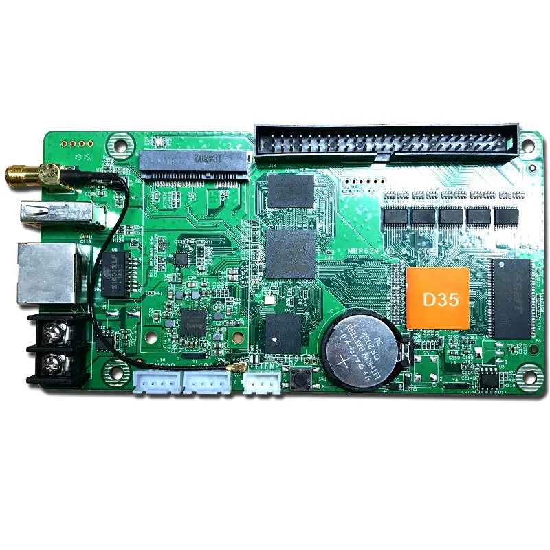 HD-D35 USB Asynchronous Full Color Led Screen Control Card 1024*64 Pixels Rgb U-disk Wifi Video Controller For Lintel Display