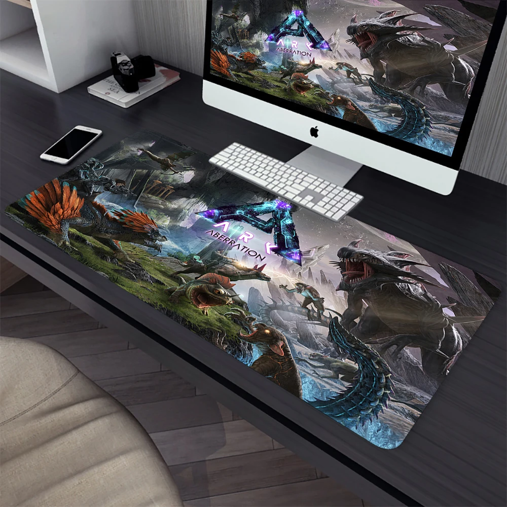 Ark Survival Evolved-alfombrilla grande para ratón para juegos, alfombrilla para ratón de ordenador, alfombrilla para ratón de ordenador portátil, alfombrilla para teclado XXL, alfombrilla de escritorio