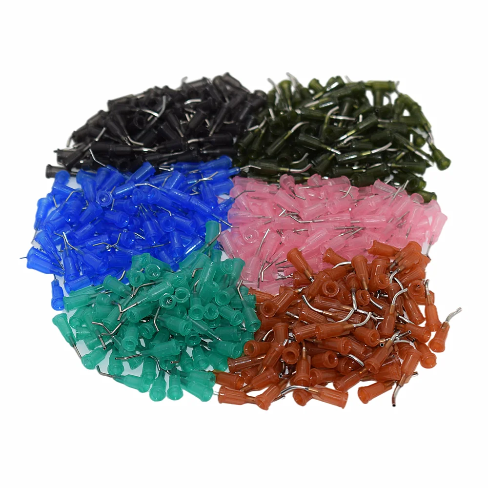 

Bent Dispensing Tips Blunt Tips Needles 14G 15G 16G 18G 20G 22G 45 Degree Bent Adhesive Dispensing Tapered Needle 600pcs Set