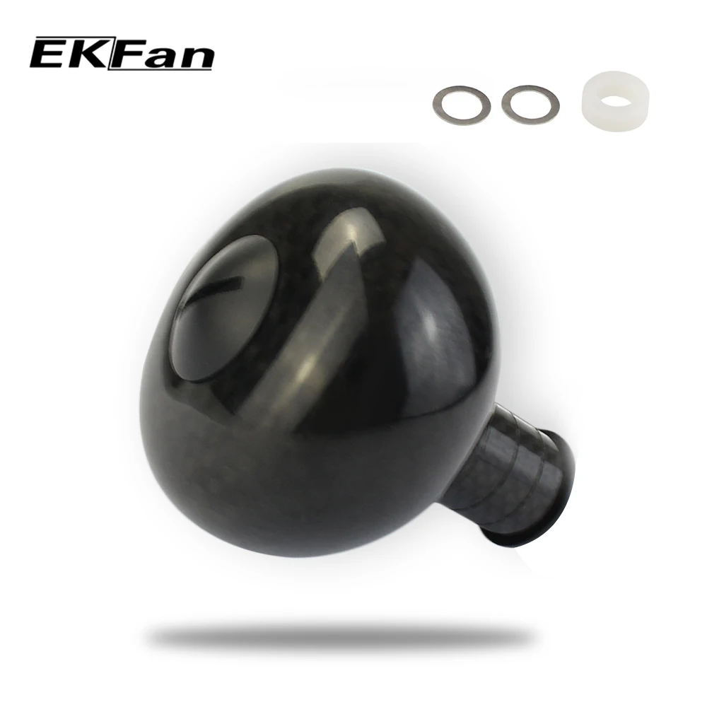 EKFan 38MM 3000-6000 Series Fishing Reel carbon fiber Knob for Bait Casting Spinning Reel Fishing Tackle Accessory