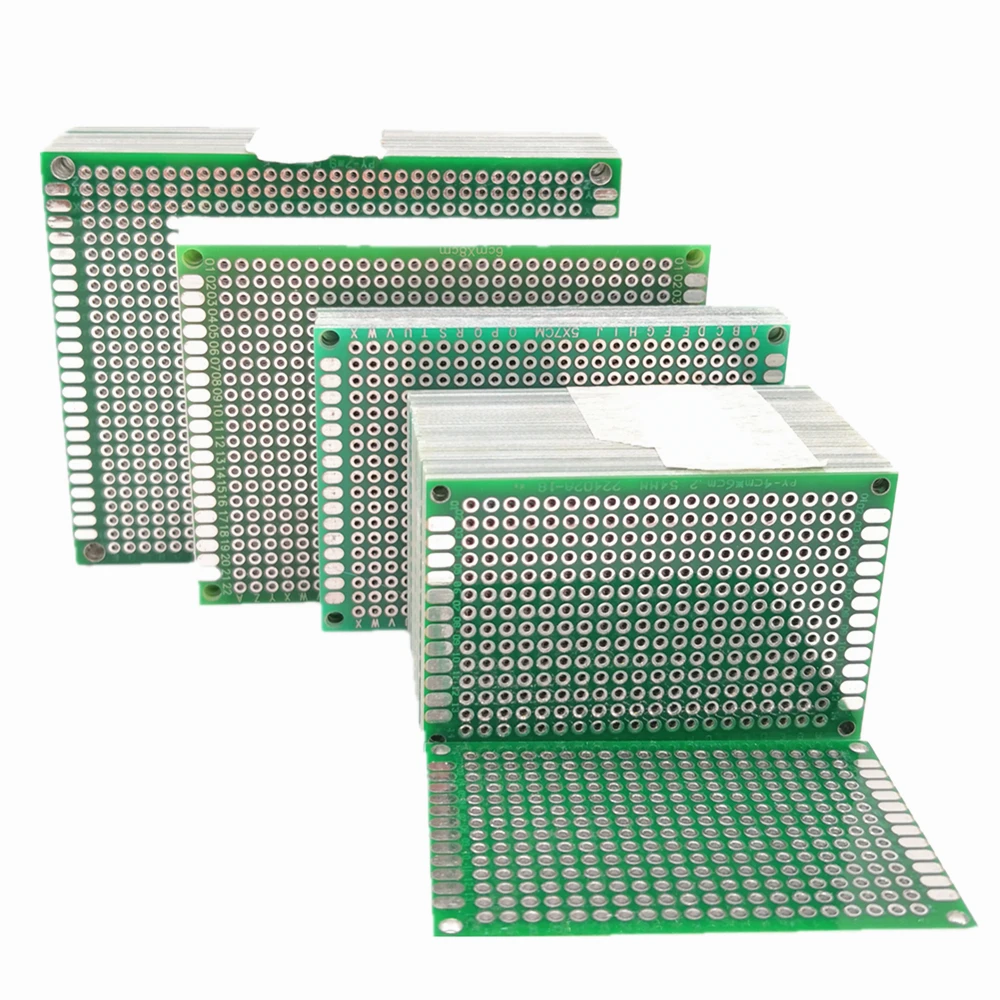 3pcs 8x12cm Double Side Copper Prototype PCB 8*12cm Universal Printed Circuit Board Fiberglass Plate For  Soldering Board image 3