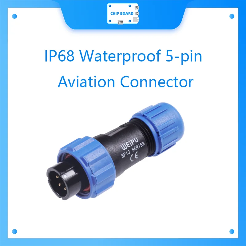 seeed IP68 Waterproof 5-pin Aviation Connector/Cable Plug SPI1310/P