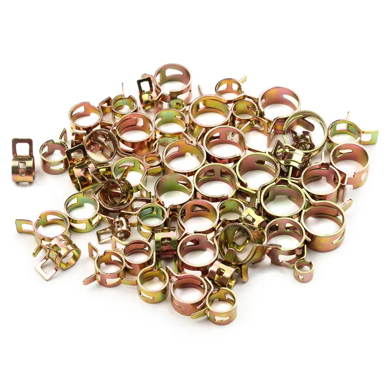 10Pcs Frühling Band Kraftstoff Schlauch Clips Clamp Silikon Rohr Clamp Wiederverwendbare Optional Clip 6mm 7mm 8mm 9mm 10mm 11mm 12mm 13mm 14mm 15mm
