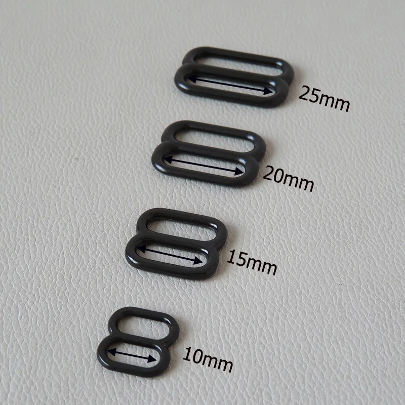 Inner Width 10mm 15mm 20mm 25mm Metal Slider Tri Glides Buckle For Bag Straps Loop Hardware Cat Dog Collar Shoes Clasp Accessory