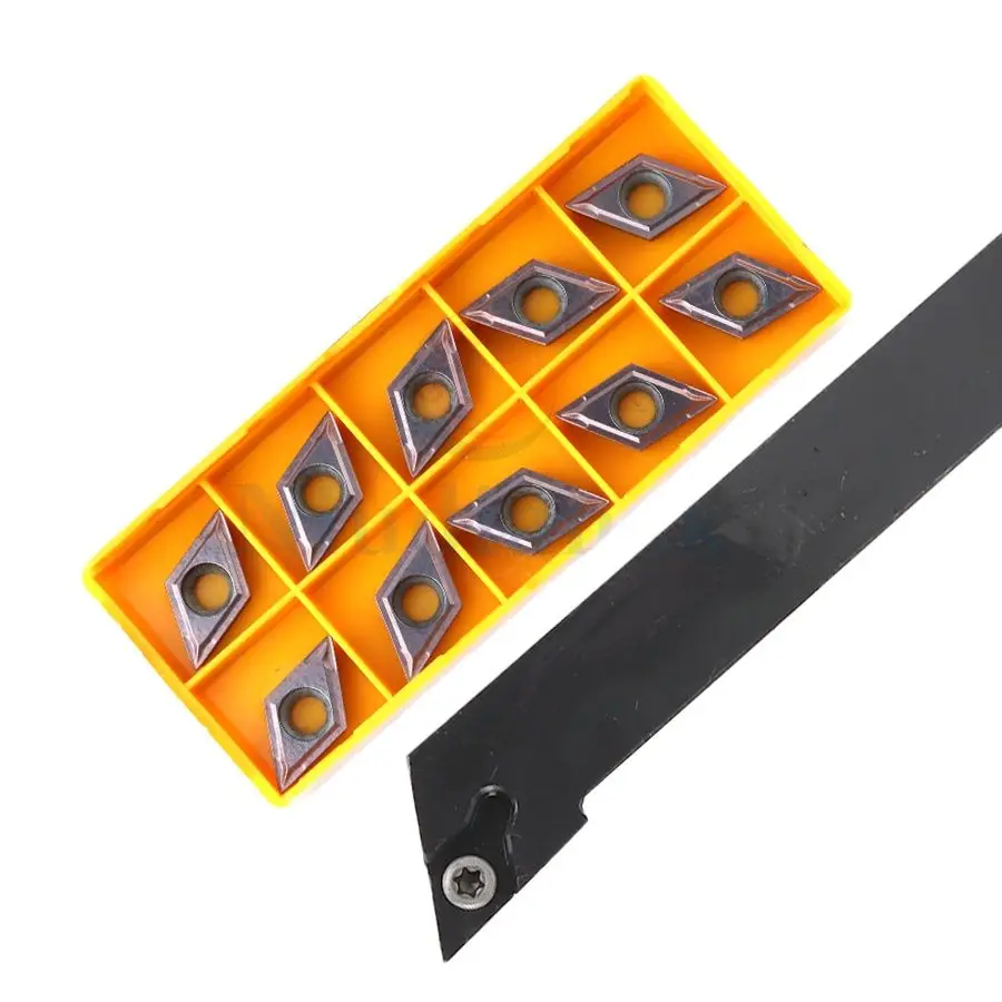 1pc SDJCR1212H11/1616/2020/2525 tornio a vite CNC portautensili per tornitura affilata esterna 93 ° 10 pezzi DCMT DCGT11 set di inserti in metallo duro