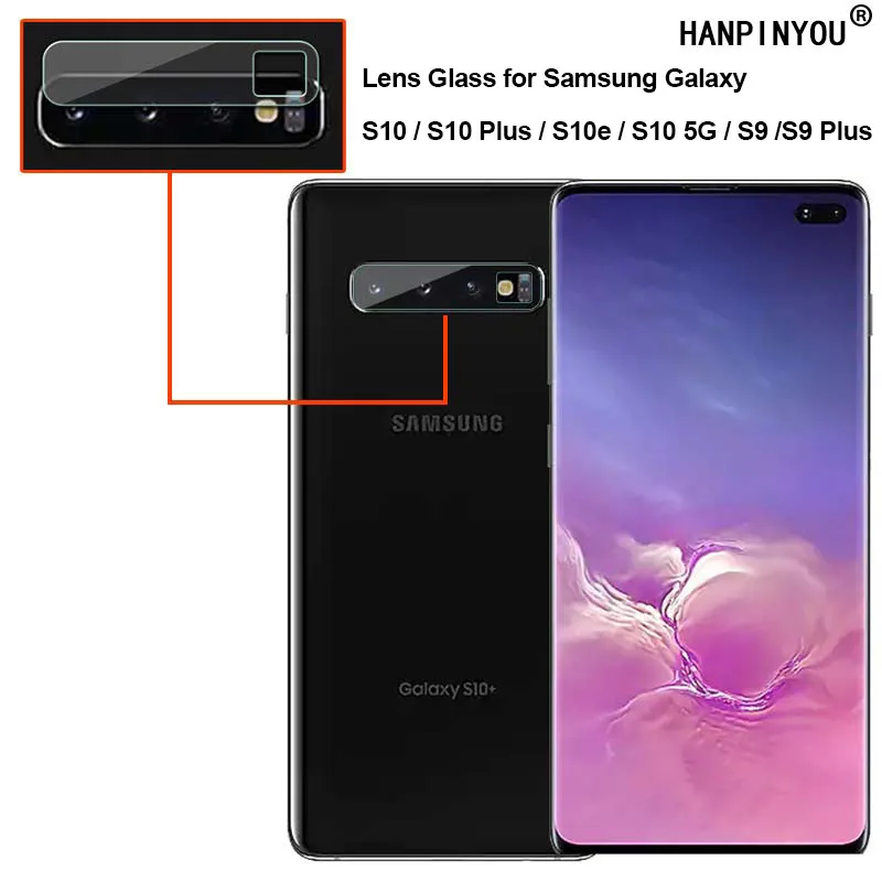 For Samsung Galaxy S10 5G S9 Plus S10e G973 G975 G977 Clear Ultra Slim Back Camera Lens Protector Rear Len Tempered Glass Film