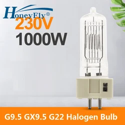 HoneyFly GX9.5 GY9.5 G22 Halogen Lamp Bulb 230V 1000W Capsule Clear 25000LM Aero Ship Light Warm White