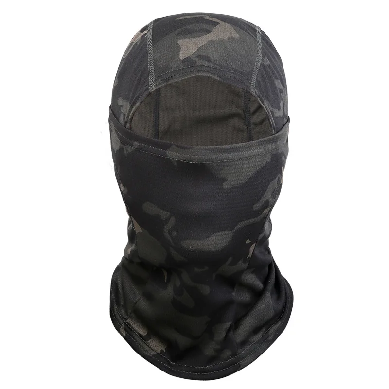 Tactical Camouflage Balaclava Full Face Mask CS Wargame Army Hunting Cycling Sports Helmet Liner Cap Military Multicam CP Scarf