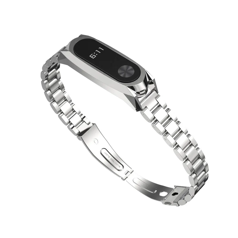 Voor Mi Band 2 Band Armband Voor Xiaomi Miband 2 Smart Horloges Metalen Bandjes Mi 2 Voor Xiomi Correas Opaska pulseira Horlogeband