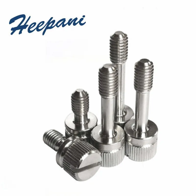 15pcs 304 Stainless steel M3 M4 M5 M6mm GB839 screw bolts cnc machine anti-loose thread knurled slooted screws