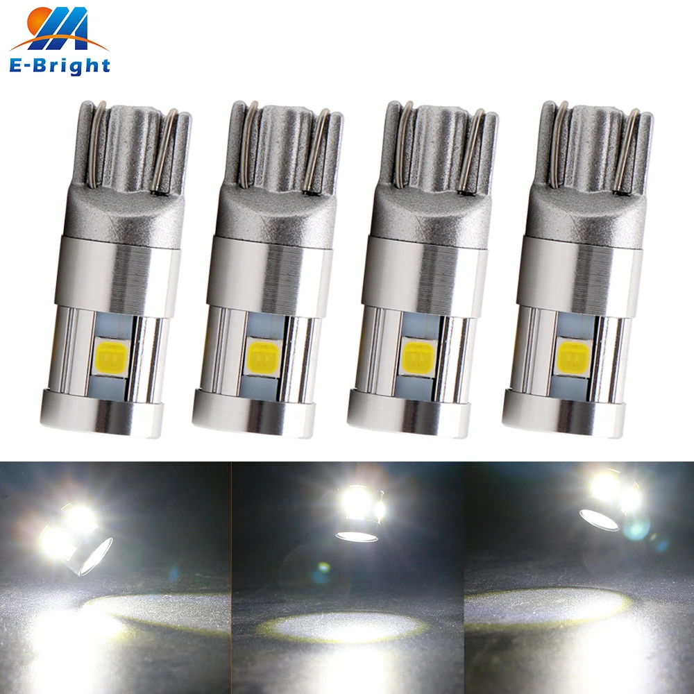 2/4/10pcs White 12V 24V W5W T10 Canbus 3030 5 SMD Led Bulb Tail Light Parking Light Cars Indicator Amber Pink Ice blue NO ERROR