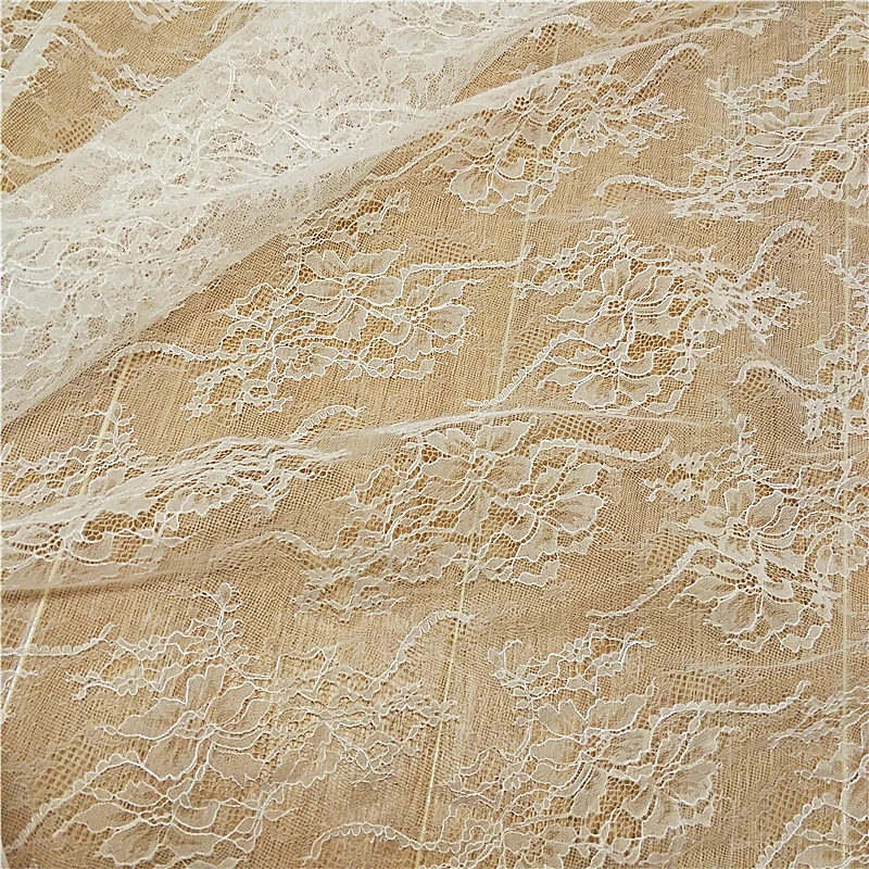 

lace fabrics Chantilly flower lace DIY bridal dresses lace