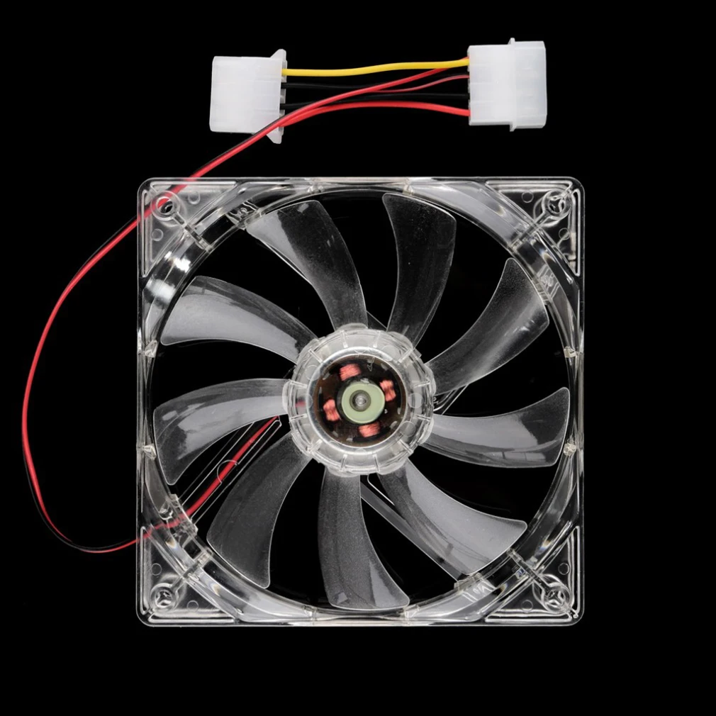 PC Computer-Fan Quad 4 LED Licht 120mm PC Computer Fall Lüfter Mod Ruhig Molex Stecker Einfach Installiert fan 12V