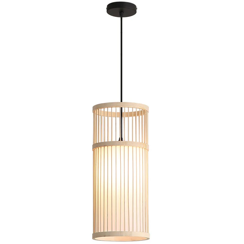 Imagem -06 - Estilo Chinês Bambu Luzes Pingente Mão Fazer Suspensão Luminária Sala de Jantar Pendurado Lâmpadas Loft e Sala de Estar Pingente Luzes Novo