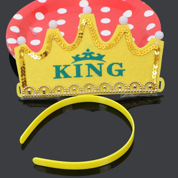 LED Happy Birthday Party Krone Hüte Glow Stirnband König Prinzessin Prinz Baby Dusche Junge Mädchen Kinder Weihnachten Dekorationen Liefert Hüte – Detail 7