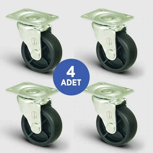 4 pcs EL01MKM28, Spherical Flanged Furniture Wheel, SehpaMobilya hardware casters home to wheels swivel chair wheels