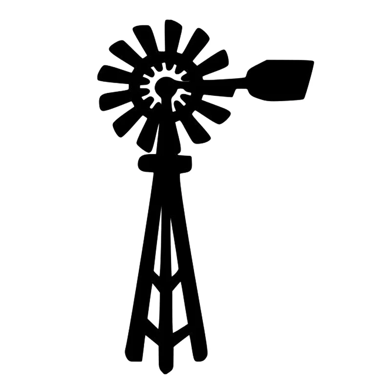 

17*10.4cm WINDMILL - Vinyl Decal Sticker for Car - Farm Wind Power Mill Clean Energy car accessories Car Stickers