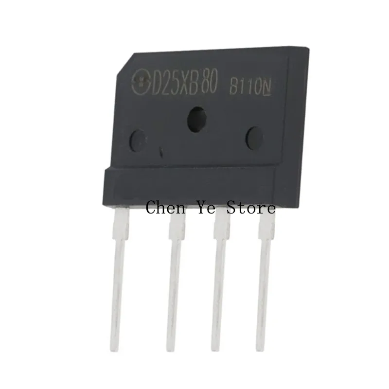 10PCS 100% NEW import D25XB80 D20SB80 20xb80 DIP-4 induction cooker rectifier bridge pile