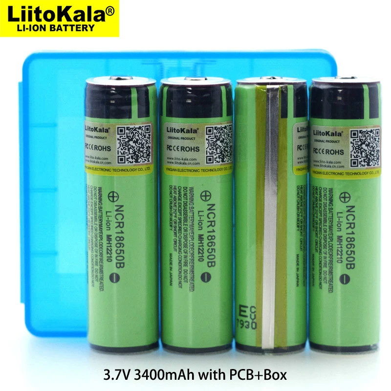 LiitoKala NCR18650B z płytką drukowaną 3.7V 3400mAh 18650 akumulator litowo-jonowy z lii-pd4 inteligentny LCD bateria uniwersalna zestaw z ładowarką