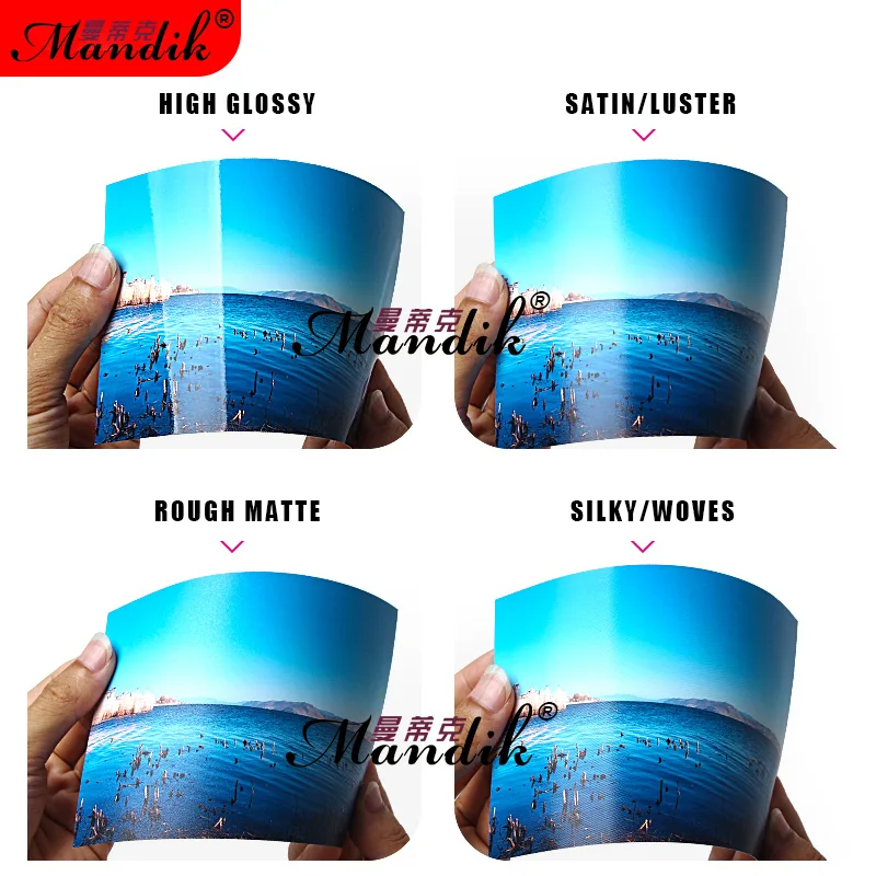 3R 4R 5R 100 Sheets 260g RC Glossy Luster Rough Matte Woves Waterproof Inkjet Printer Photo Paper