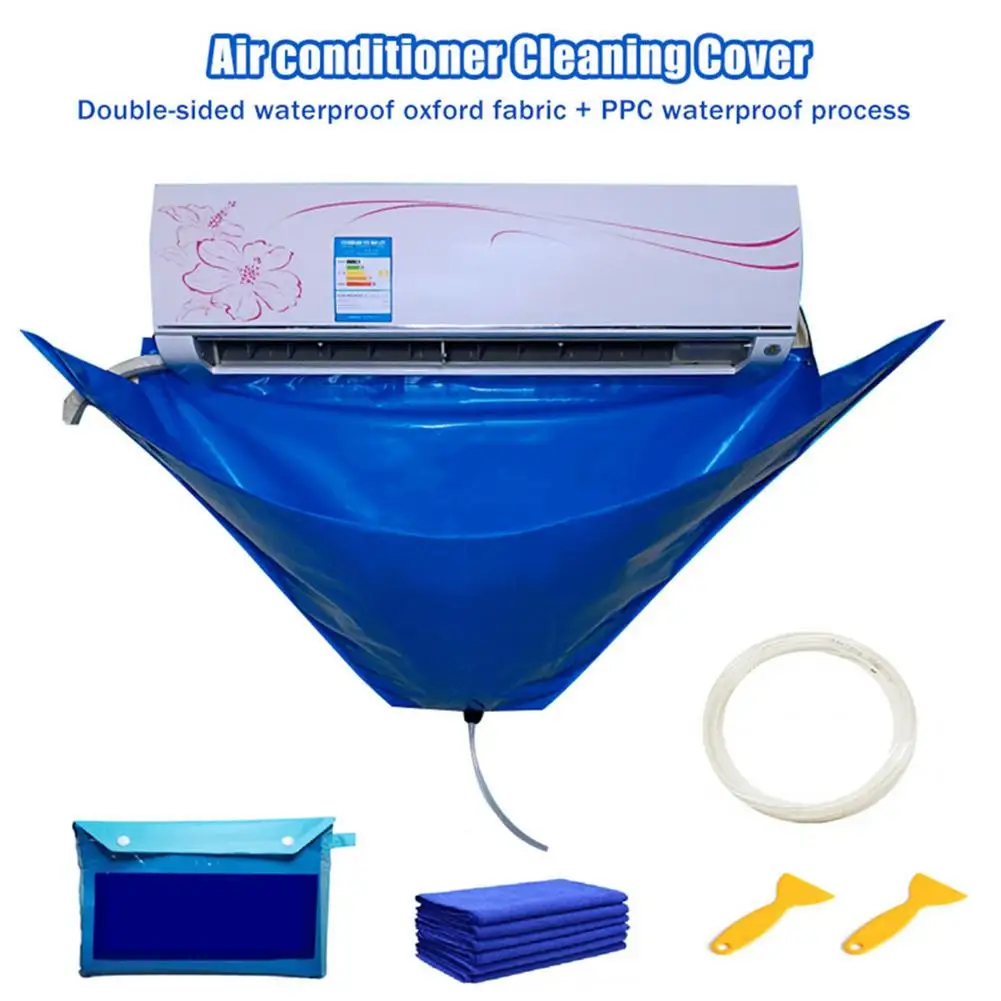 Air Conditioning Cover Washing Wall Mounted Air Conditioner Cleaning Protective Dust Cover Clean Tool Wiht Water Pipe Below 1.5P