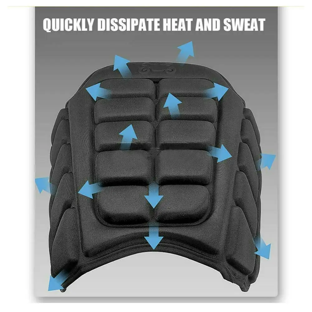 Universal 3D Air Comfort Gel Motorcycle Seat Cushion Pad Cover Pressure Relief Motorbike Pillow Decompression Cooling Pad