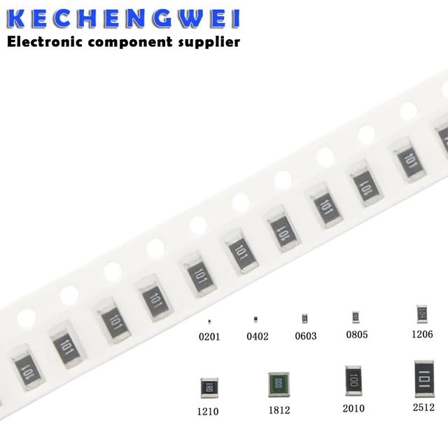 100szt 1206 5% rezystor SMD 0R ~ 10M 1/4W 0 1 10 100 150 220 330 ohm 1K 2.2K 10K 100K 0R 1R 10R 100R 150R 220R 330R