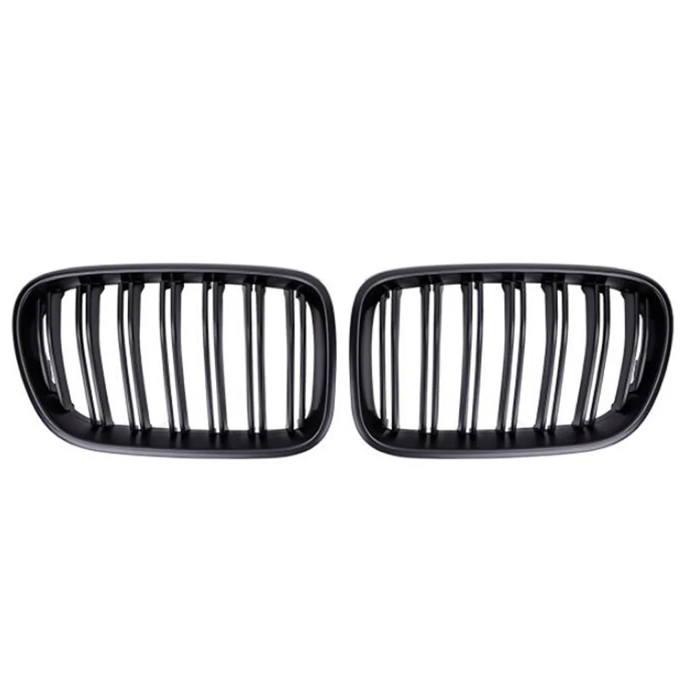 Recambio de rejilla delantera de riñón doble para BMW, accesorio de color negro con acabado mate o brillante, estilo de carreras, modelos X3 y F25, años 2010, 2011, 2012 y 2013, 1 par